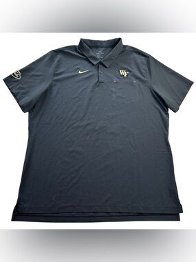 Nike Wake Forest Football TEAM ISSUED Demon Deacons Sideline Polo Shirt size 2XL